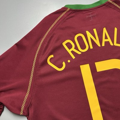 PORTUGAL NIKE 2006 WORLD CUP SOCCER HOME JERSEY #17 RONALDO SIZE