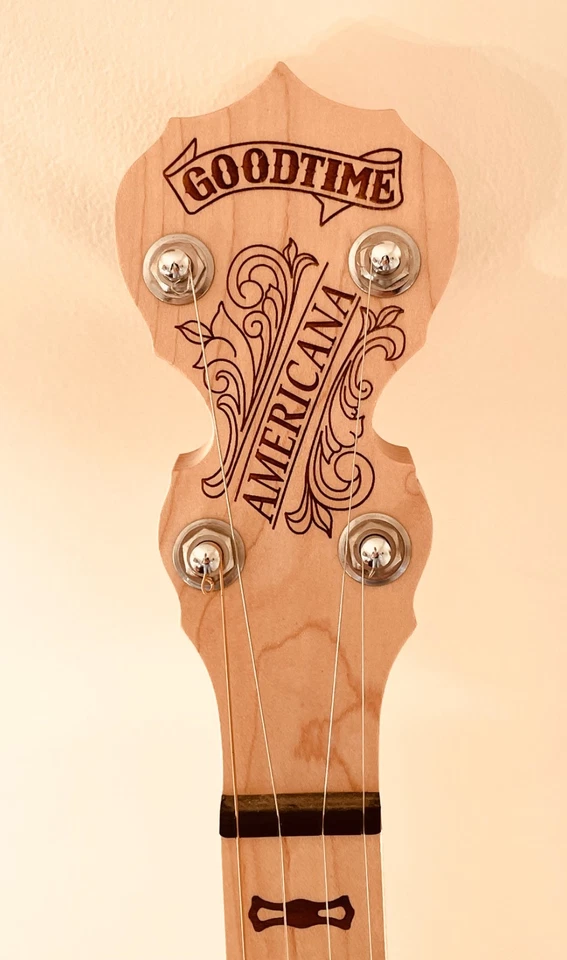 Modified 12" Deering Americana 5 string Open-back Banjo with Frailing Scoop - Image 2 of 4