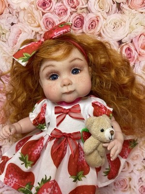 OOAK art doll ,Baby-Girl 9 Inch Polymer clay by Svetlana