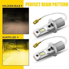 2pcs H3 Led Fog Driving Light Bulb Conversion Kit Super Bright Drl Golden Yellow