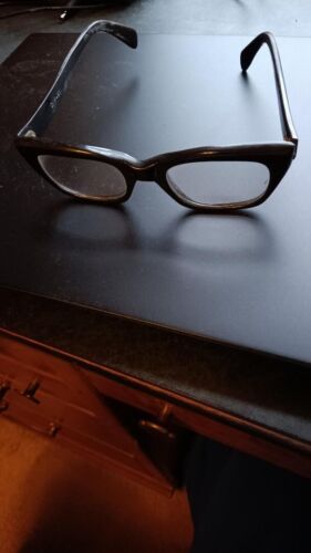 VINTAGE Men's Retro 1960's tortoise acetate brown glasses lens-95 - Picture 4 of 12
