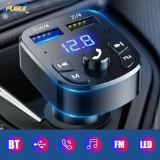 Car Bluetooth FM Transmitter MP3 Radio Adapter Car Fast 2USB Charger