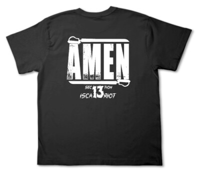 Presale Hellsing Father Alexander Anderson T-shirt Black Japan