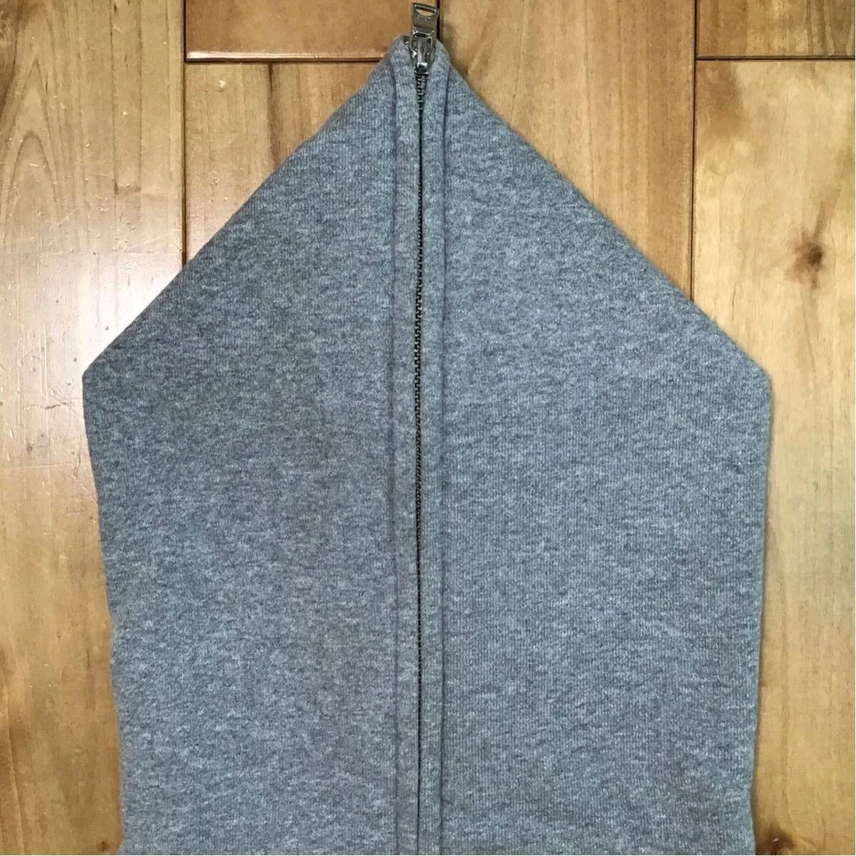 A BATHING APE (BAPE) Felpa con cappuccio zip intera BAPE × originale falsa × KAWS milo NIGO grigia A Bathing Ape uomo S!