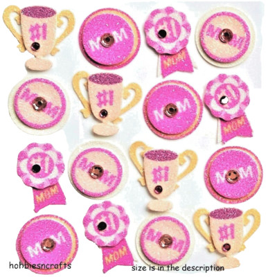I LOVE MOM REPEATS Jolee's Boutique 3-D Glitzer Aufkleber - #1 Mama Mutter