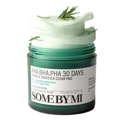 Some By Mi Miracle Toner Pad 70 Count Aha Bha Pha Cica Exfoliating Pads