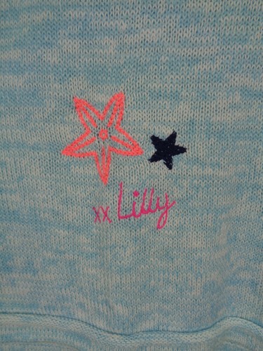 Lilly Pulitzer Danette Sweater Medium Celestial Blue Sailabration Embroidery New - Picture 8 of 13