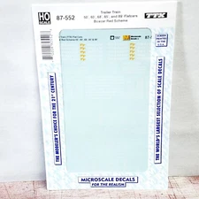 Trailer Train TTX Flatcars Boxcar Red Scheme Microscale Decal Railroad 87-552 HO