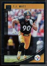 T.J. Watt Card 2018 Donruss Press Proof Silver #247 