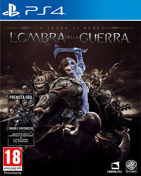 La Terra Di Mezzo L'Ombra Della Guerra D1 Day One Edition PS4 Playstation 4