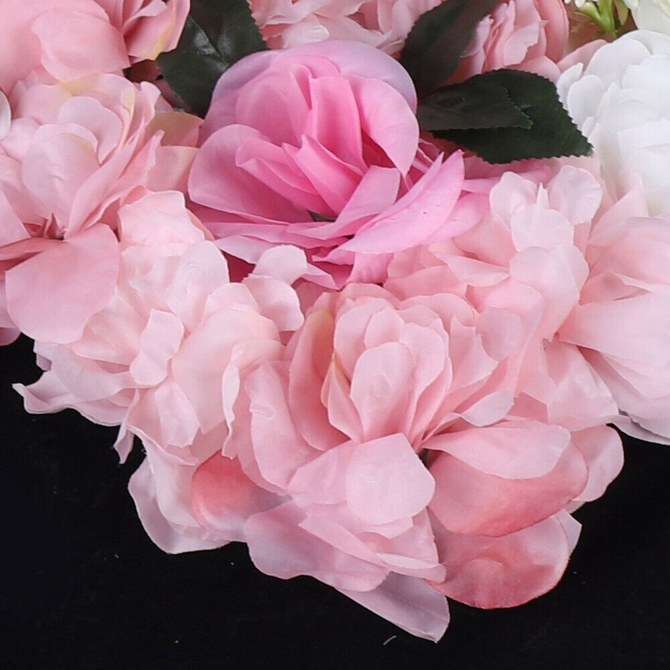 12 Pcs Artificial Flower Wall Panel Rose Dahlia Leaves Wedding Backdrop