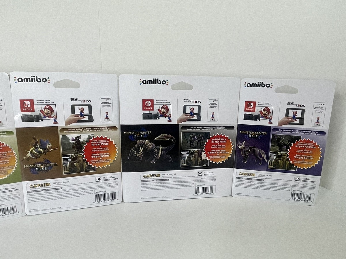 Nintendo Amiibo Monster Hunter Full Set of 6 - Magnamalo, Razewing