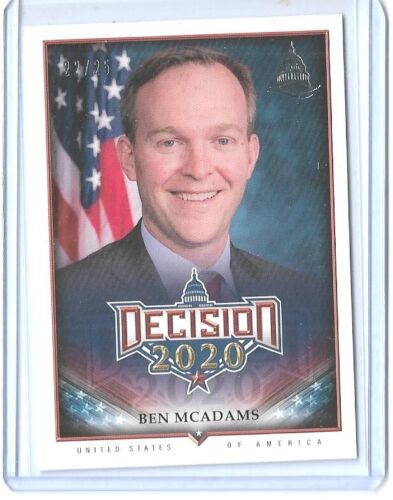 RARE 2020 DECISION ~ BEN MCADAMS "SILVER FOIL" CARD #554 ~ /25 ~ UTAH - Picture 1 of 2