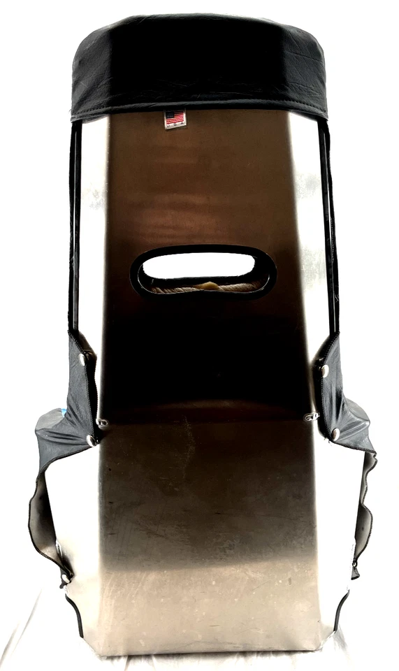 Алюминиевое синее гоночное ковшеобразное сиденье с высокой спинкой с обивкой подушечкой 19 дюймов кресло США - Изображение 3 из 4