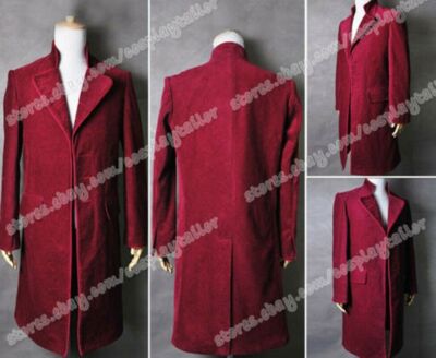 Charlie And The Chocolate Factory Movie Johnny Depp Willy Wonka Red Trench coat