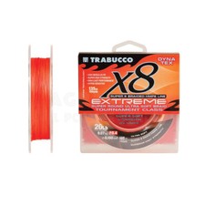 TRECCIATO TRABUCCO DINA TEX PRO X8 EXTREME TRAINA SPINNING ORANGE FLUO