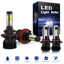 4sides Led Headlight High Low Beam Fog Light For 2007-2014 Ford Expedition White 4sides Led Headlight High Low Beam Fog Light For 2007-2014 Ford Expedition White