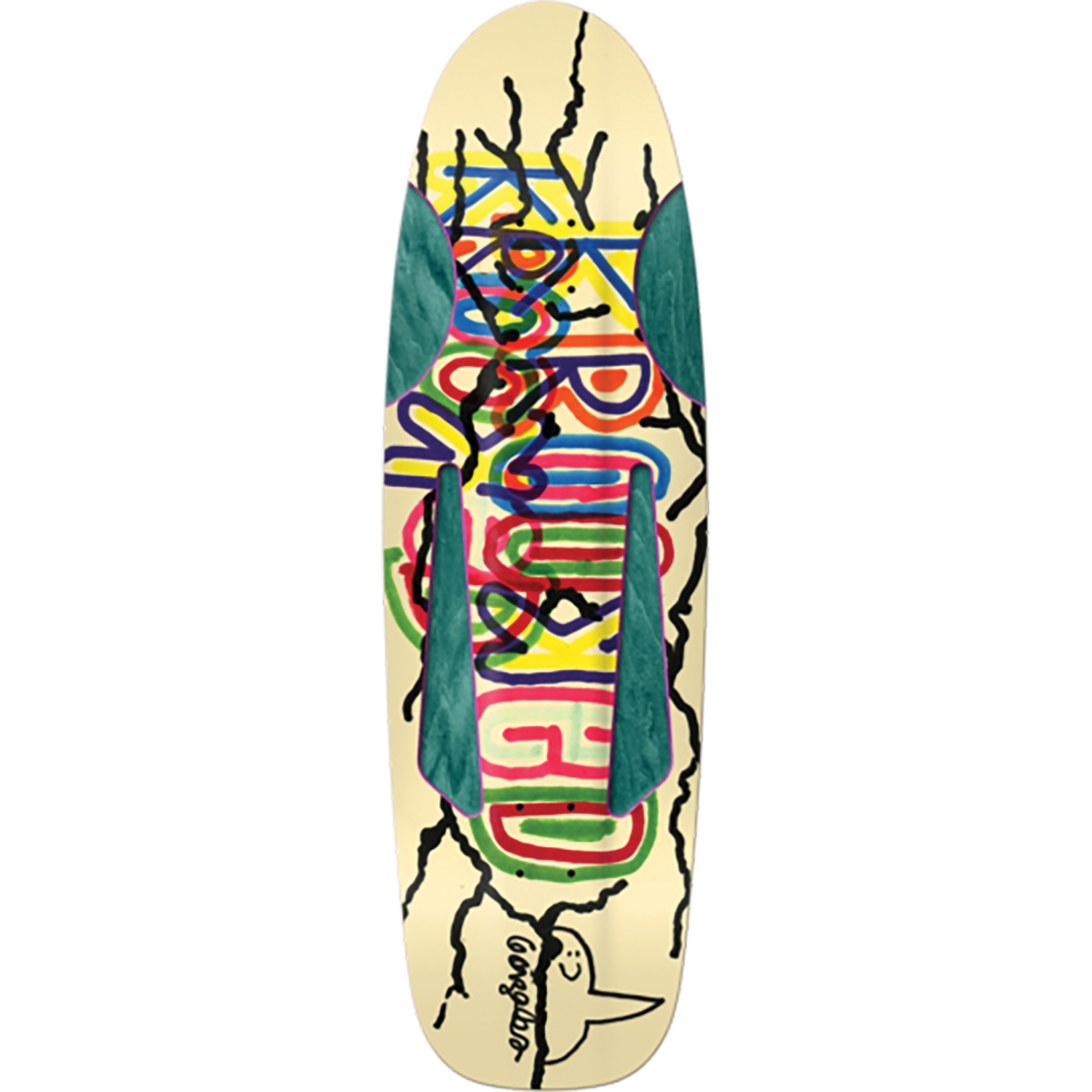 Krooked Mark Gonzales Baby Beamer 10.125 Shaped Skateboard Deck | eBay