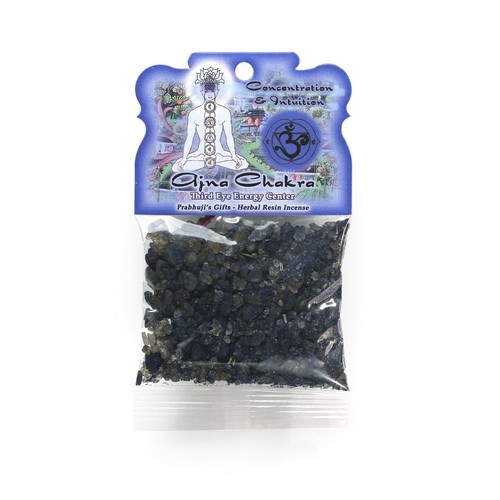 Resin Incense Third Eye Chakra Ajna - Concentration and Intuition - 1.2oz bag - Picture 1 of 4