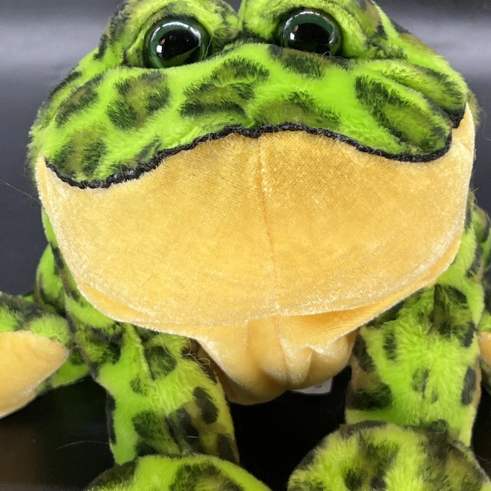 Ganz Webkinz Bullfrog Plush Stuffed Green Frog Beanbag Animal HM114 NO CODE Cute - Image 4 of 4