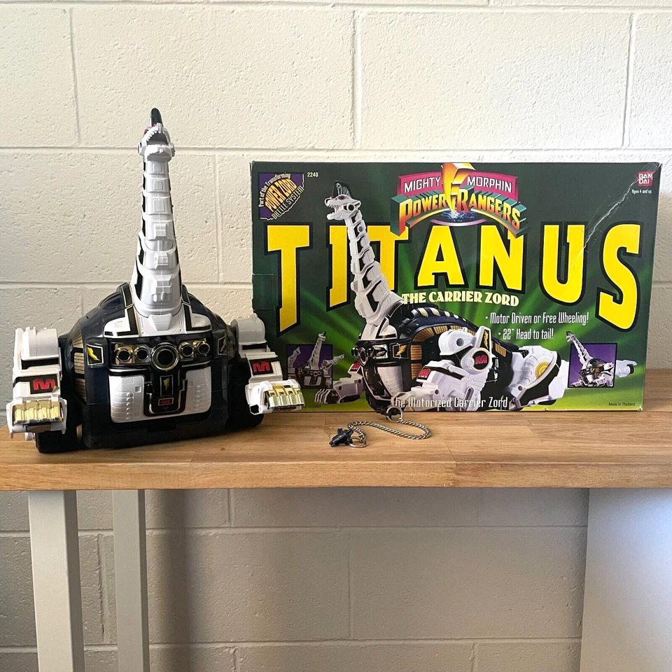 Vintage Bandai Mighty Morphin Power Rangers Titanus Box Open 93 No Harness, Sale - image 2 of 4