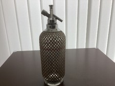 30er Jahre Art Deco Soda Syphon Netzflasche Sparklets Makers London LtD