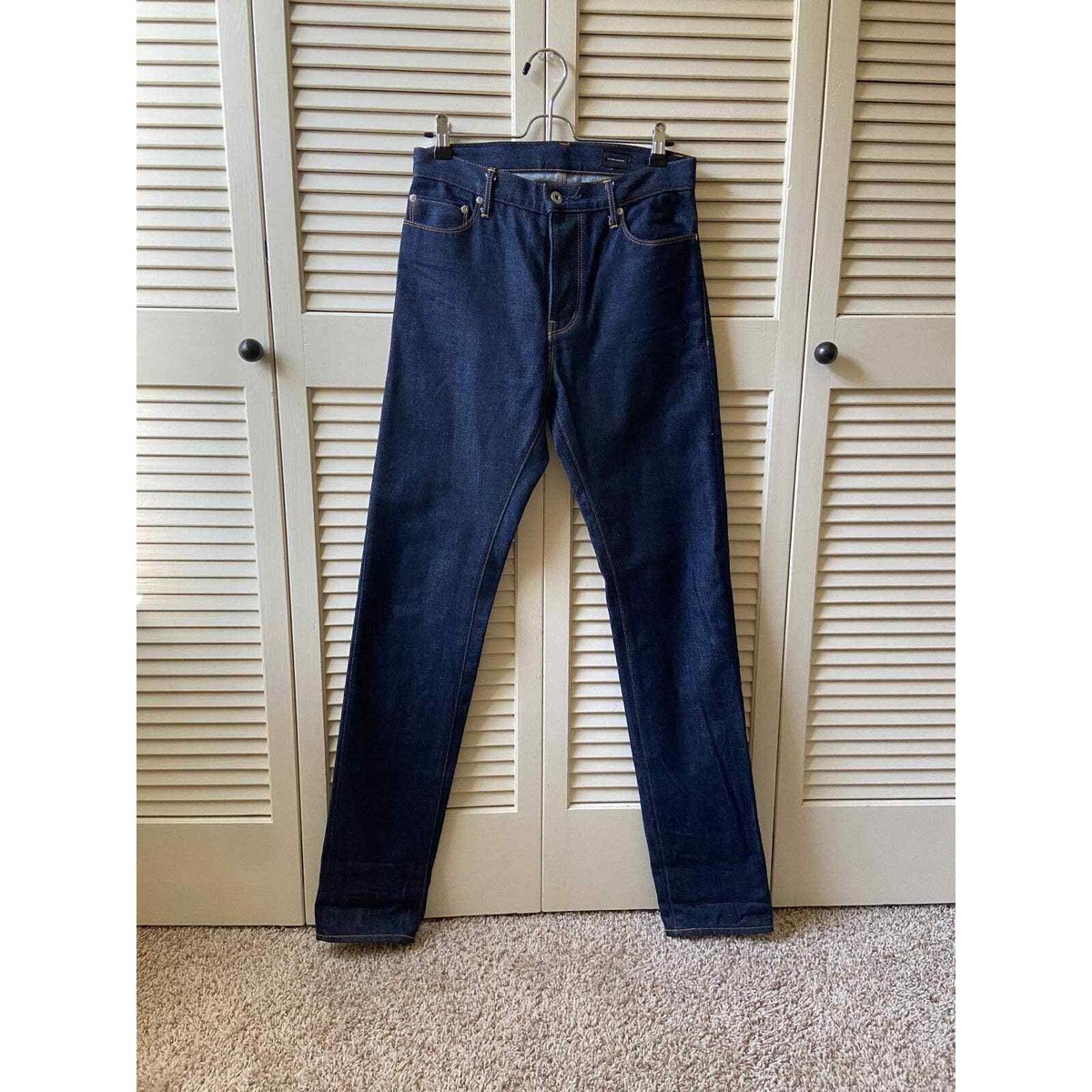 Second Narrow Japanese Selvedge Indigo Denim Jeans Pants Slim
