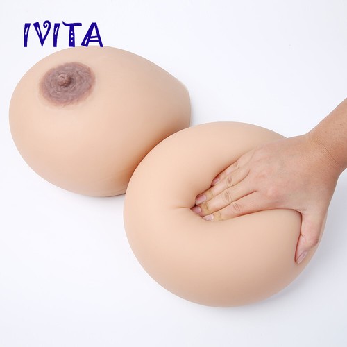 5920g/Paar KK Tasse Silikon Brustformen künstliche Boobs Push Up BH Einsatz 14XL - Bild 6 von 10
