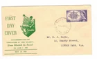 Australia 1953 7 1/2d Coronation on FDC,cds ADELAIDE SA