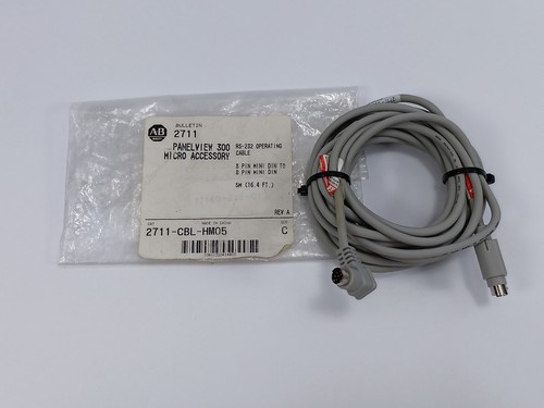 AB 2711-CBL-HM05 REV. A, SER. C PanelView 300 5M RS-232 Operating Cable