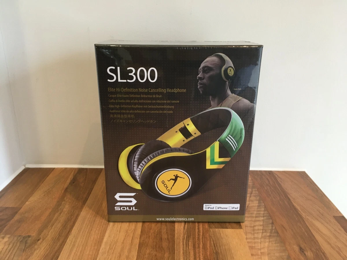 SOUL by Ludacris SL300JAM Usain Bolt Signature Series Headphones