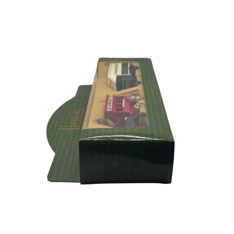 Harrods Knightsbridge Horse Drawn Omnibus & Morris Parcels Van Die-Cast Set NIB - Image 2 of 4