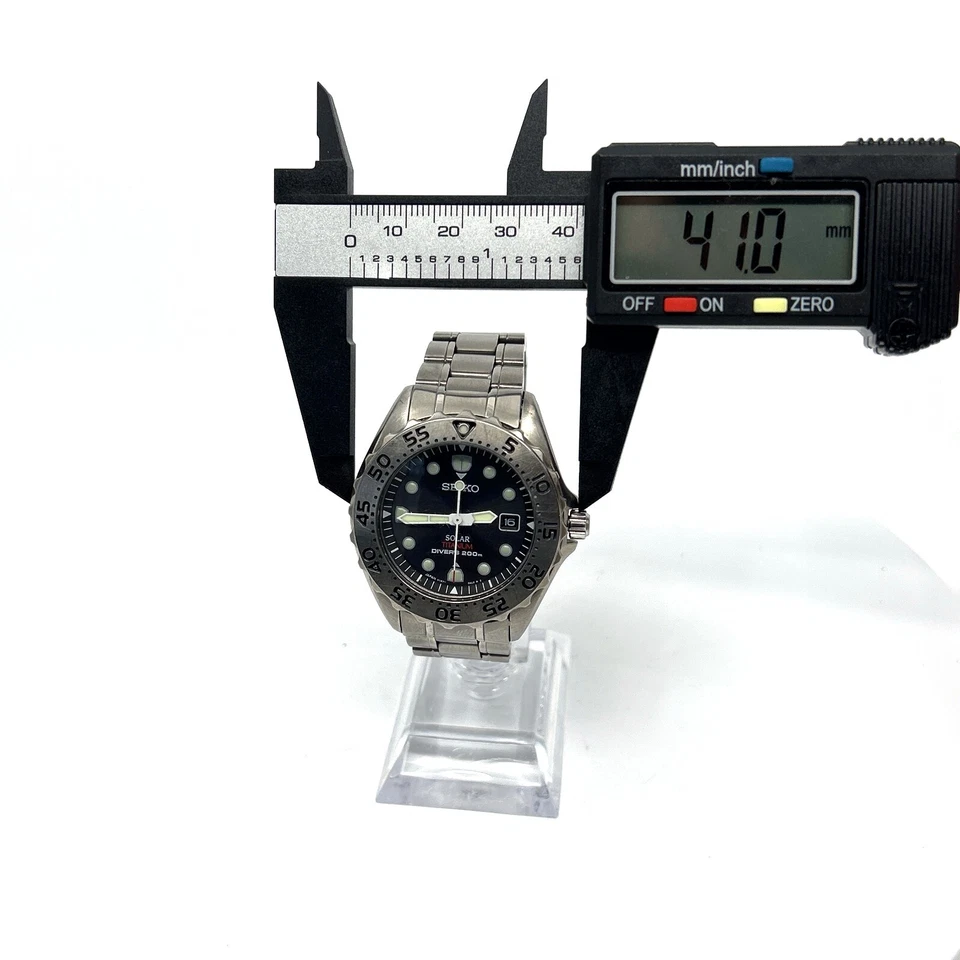 【EXC+5】精工潜水员200米V147-0AG0 PROSPEX钛合金手表男士-美国发货 — 第 4/4 张图片