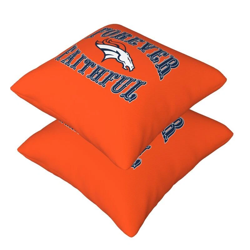 Denver Broncos Forever Faithful Throw Pillow Covers