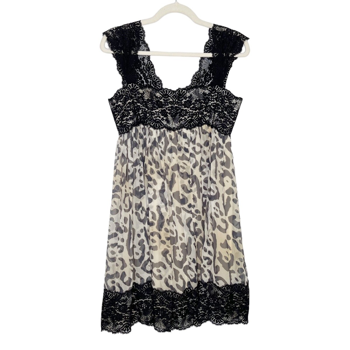 chinese dress ladies Alizée Brown Lace Panel Leopard Print Maxi Dress main image 0