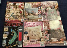 6X Embroidery Magazines Inspirations Issues 42, 43' 64, 63, 62, 60 HTF Book