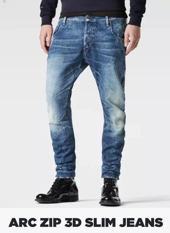 Arc zip 3d slim best sale jeans