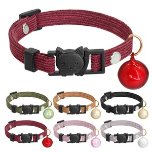 Soft-Luxury-Velvet-Breakaway-Cat-Collar-with-Bell-Safety-Quick-Release-Buckle