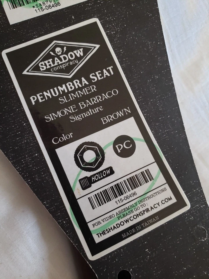 Asiento Penumbra Pivotal BMX The Shadow Conspiracy SIMONE BARRACO SIGNATURE Marrón Foto 3 de 4