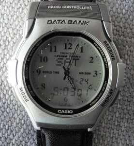 RARE CASIO FKT-200 TWINCEPT DATA BANK RADIO CONTROLLED WATCH | eBay