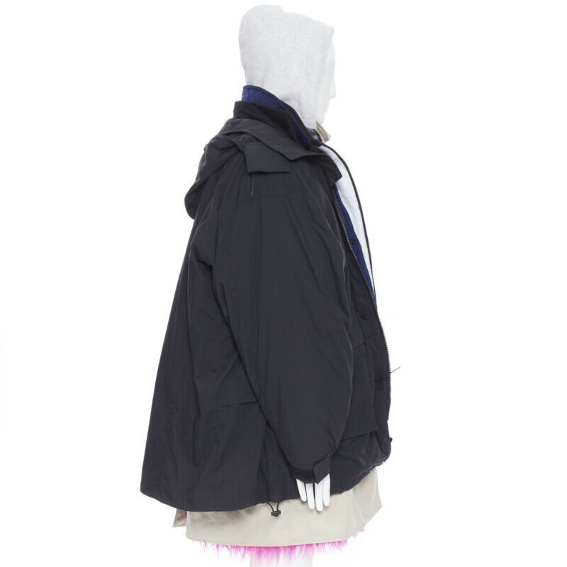 rare BALENCIAGA 2018 Runway Fake Layering 7 layer pink fur rare BALENCIAGA 2018 Runway Fake Layering 7 layer pink fur