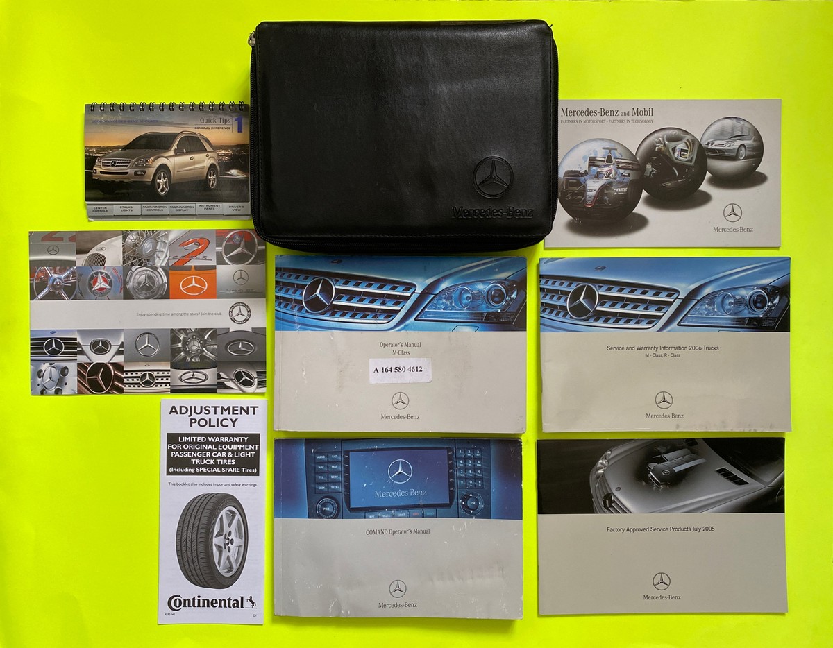 2006 Mercedes M-Class ML350 ML500 Owner's Manual + Navigation