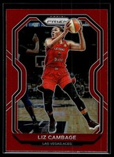 Liz Cambage 2021 Panini Prizm WNBA Red Prizm Card 273/299 #77