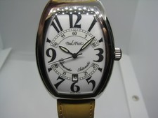 Regolatore Paul Picot Firshire Tonneau 300 0751 quadrante bianco numeri arabi - nuovo