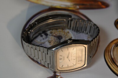 Vintage SEIKO H448-5009 Alarm Chronograph Men's Watch --4 Repair