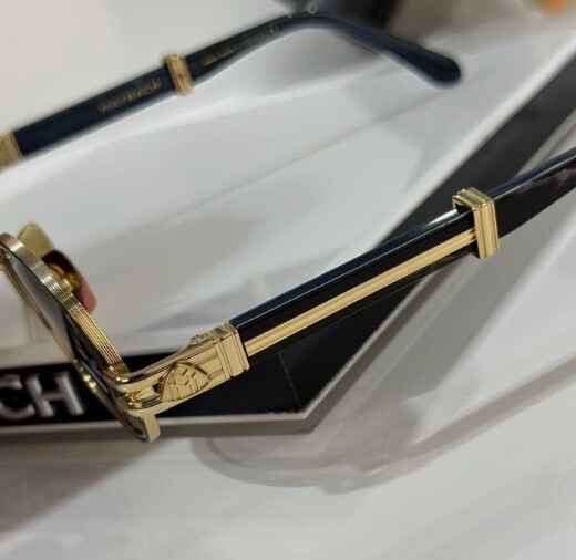 Maybach sunglasses men/black with gold element | eBay