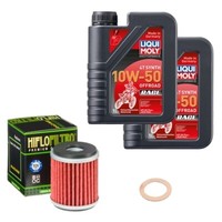 Hiflo ÖLfilter Set Liquimol 10W-50 Off. Race 2L FüR Yamaha WR 250 R DG20 Bj.2012
