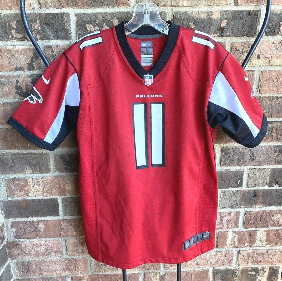 Nike Atlanta Falcons No11 Julio Jones Red Team Color Men's Stitched NFL Limited Rush Drift Fashion Jersey