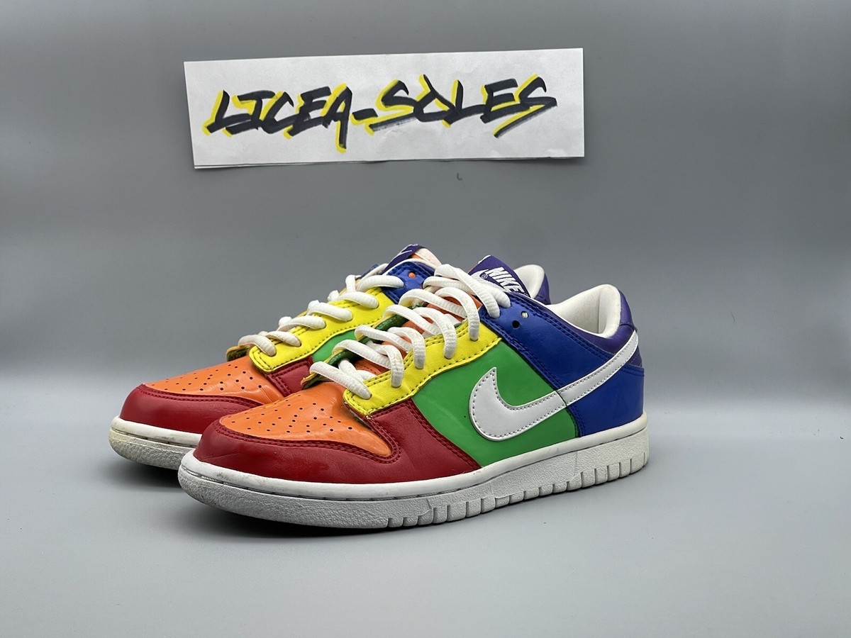 Size 3.5y Nike Dunk Low Multi Color Rainbow Shoes Womens Size 3.5y Nike Dunk Low Multi Color Rainbow Shoes Womens