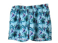 CLUB ROOM Quick Dry Performance 7" Swim Trunks sz XX-Large Tropical Pockets